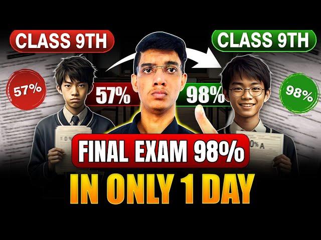 CLASS 9 FINAL EXAM SCORE 98% IN ONLY 1 DAY  | 100% WORKING PLAN 