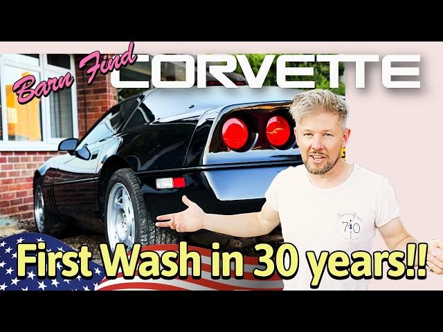 Attempting to start our rare but abandoned Corvette C4 after 30 YEARS!  Also - FIRST WASH!! 