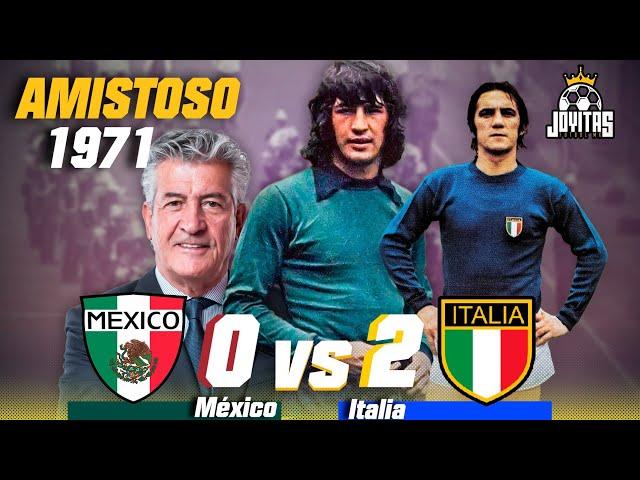 El MEJOR partido de la CARRERA de RAFA PUENTE | México vs Italia 1971