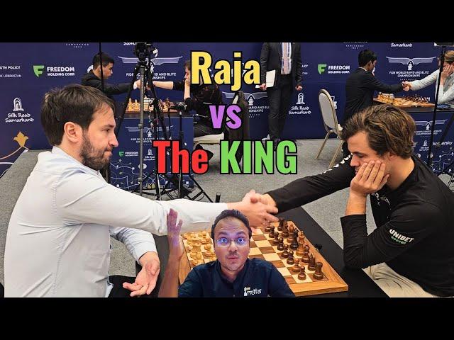 When the Raja took on the King | World Blitz 2023 | Commentary by Sagar