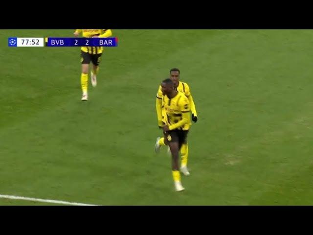 Serhou Guirassy Goals Double, BVB Dortmund vs Barcelona (2-3), Goals Results/Extended Highlights..