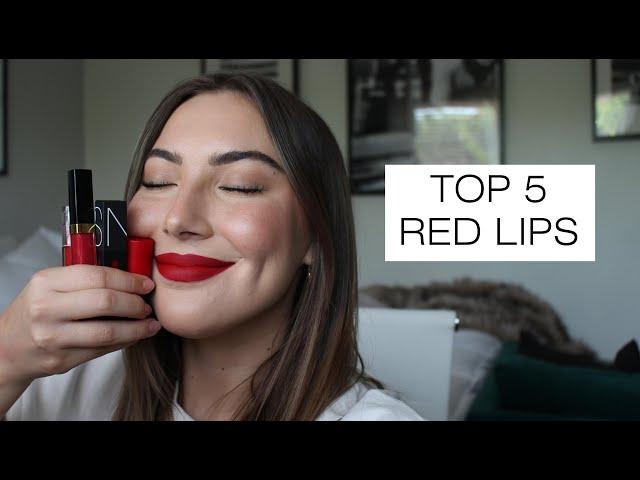 TOP 5 RED LIPS | Kelsey Garrett