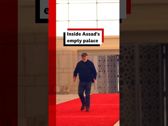 BBC News goes inside former Syrian President Bashar al Assad's empty palace. #Syria #BBCNews