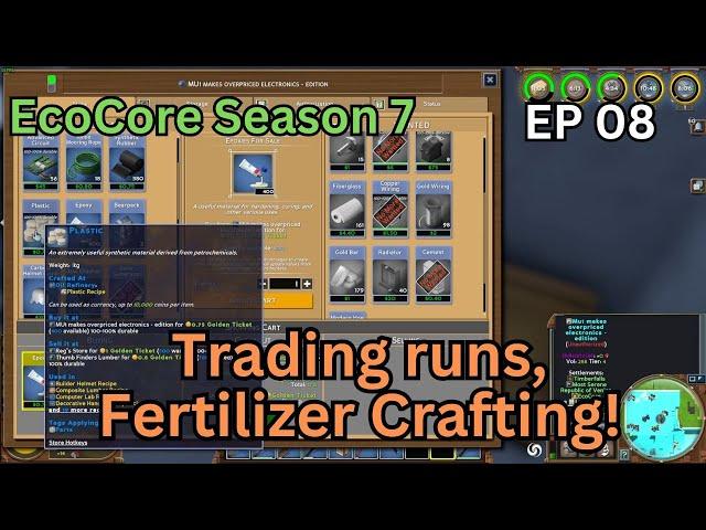 Trading trips and making Fertilizer! | Raptor X | EcoCore Season 7 EP 08