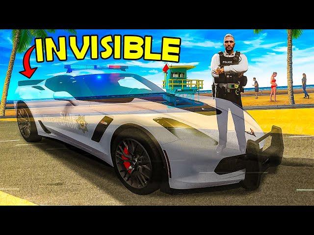 Catching Criminals with Invisible Cop Car in GTA 5 RP