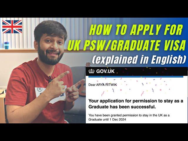  Easily Apply For PSW (Graduate Visa) in the UK | All Steps Explained! 2022 Update in English 