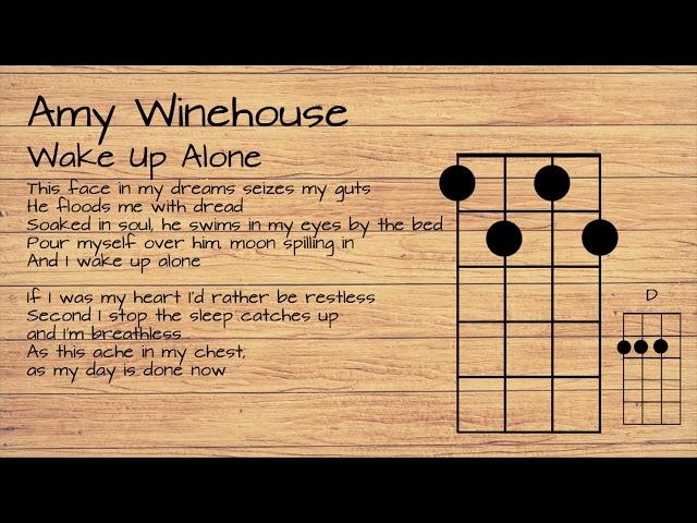 Amy Winehouse - Wake Up Alone UKULELE TUTORIAL W/ LYRICS