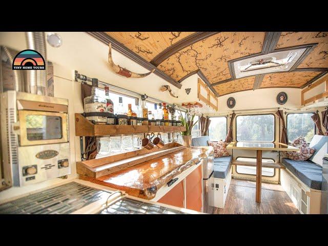 Gorgeous $12k DIY School Bus Conversion - 24ft Tiny House On Wheels