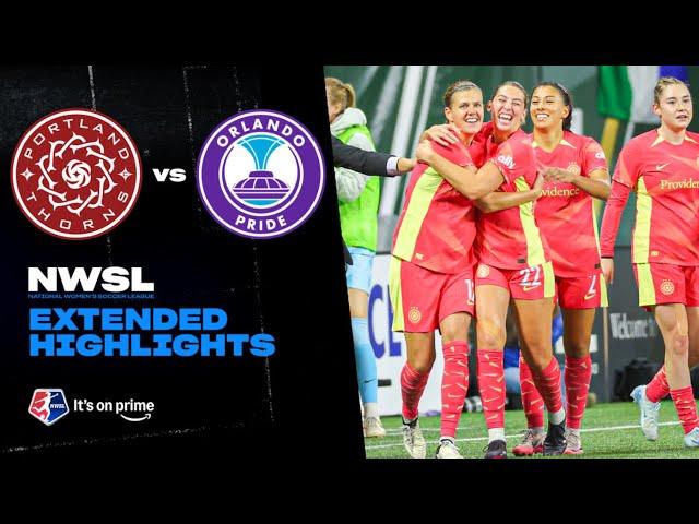 Portland Thorns FC vs Orlando Pride | NWSL Extended Highlights |10/11/2024 | Prime Video