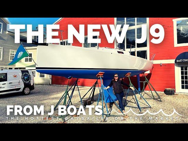 The NEW J9 from JBoats - most comfortable daysailer ever? Sleek, tiller steer J/Boat sailboat