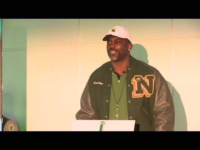 Emotional Michael Vick introduced as Norfolk State head football coach: 'When you cry, you care'