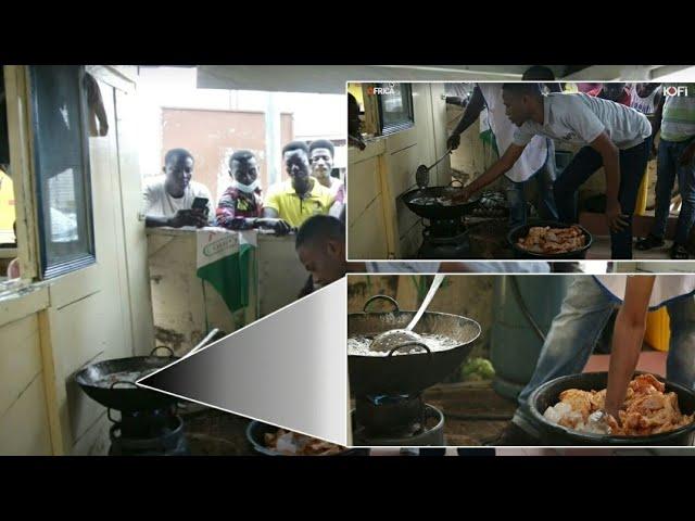 MEET THE MAN WHO FRIES MEAT WITH IN HOT OIL WITH HIS BARE HANDS    