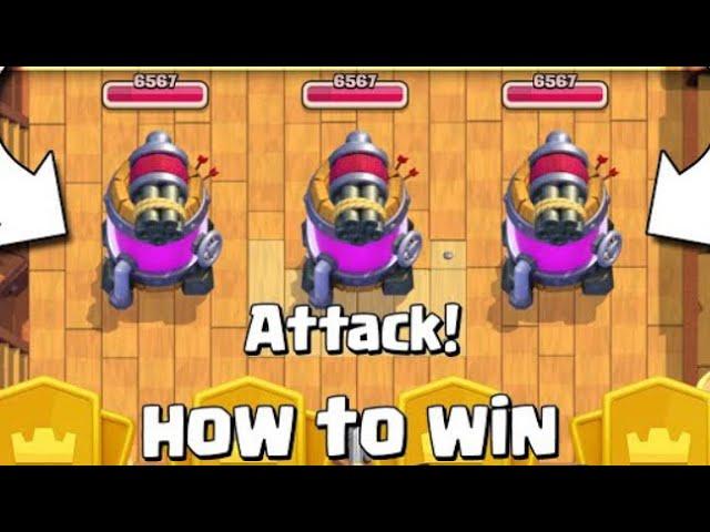 How to destroy a  boat defense just in one attack clash royale 