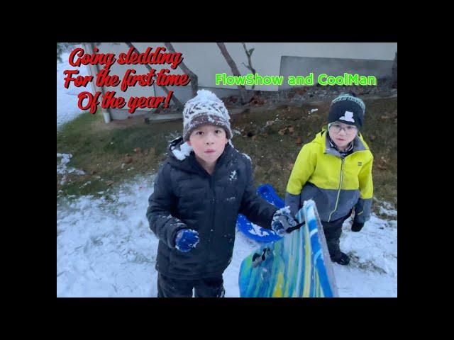 FlowShow and CoolMan go sledding!