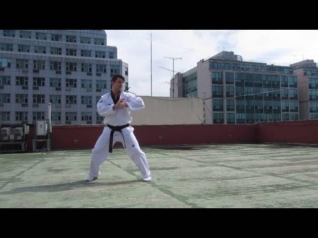 Korea Rooftop Training All Black Belt Poomsae