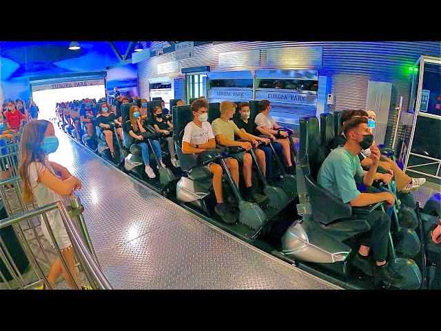 Silver Star Roller Coaster Ride at Theme Park Europa-Park in Germany