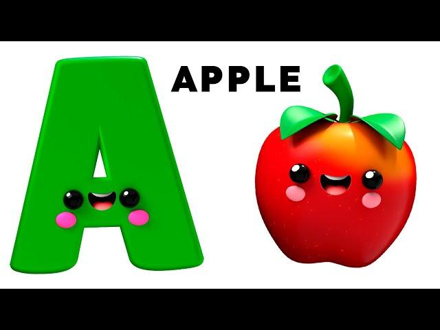 ABC Song - A to Z Nursery Rhymes by Baby Fruit Dancing Sensory Video