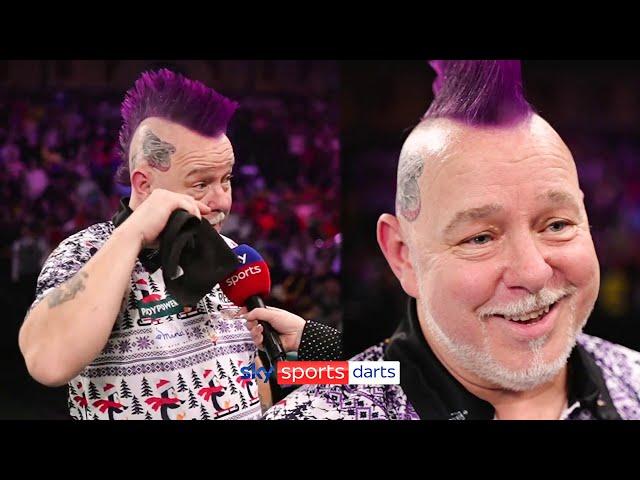 "I've never had support like this" | Peter Wright gets emotional over crowd support at Ally Pally