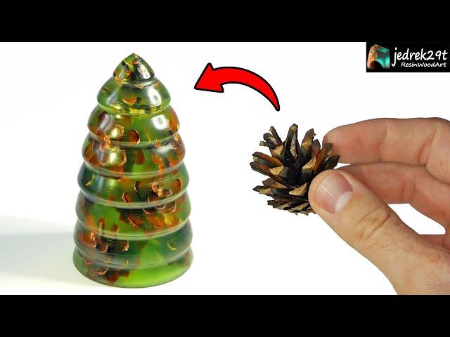 Christmas Tree  from Pine Cones / RESIN ART