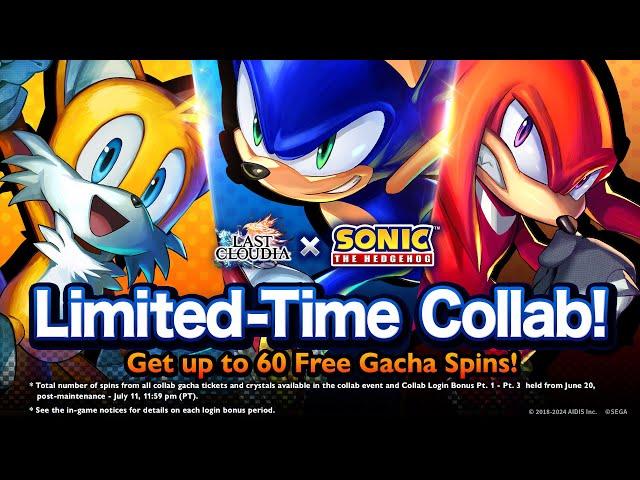 Last Cloudia x Sonic the Hedgehog Collab Official Trailer