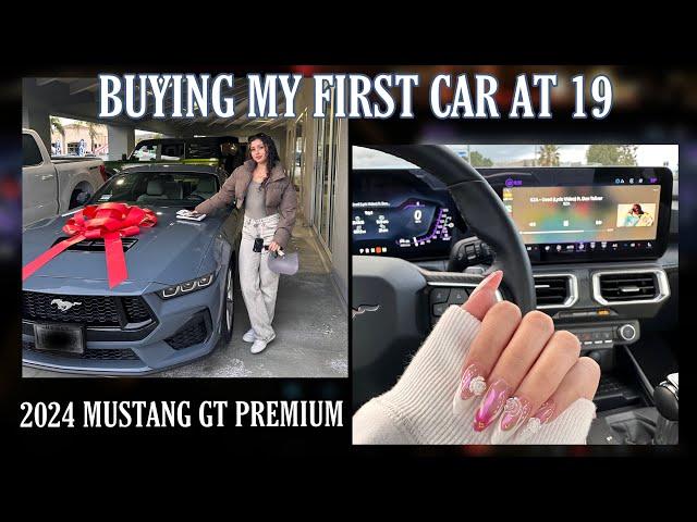 Buying My First Car At 19!! (2024 Mustang GT Premium)