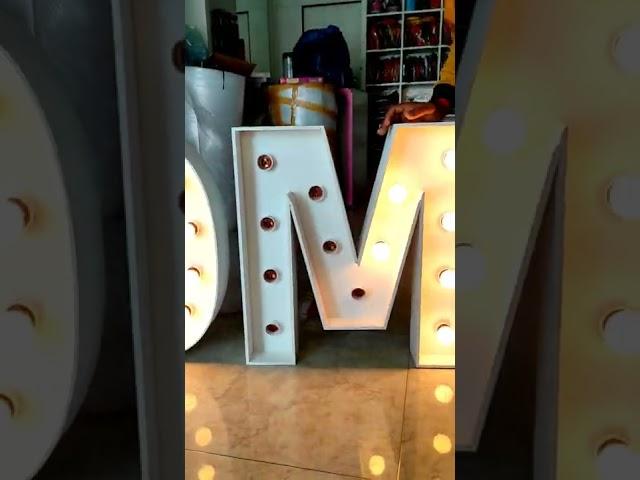 2 feet Lee Marquee Letters/ Giant Led Letters | Wood Crafts | Birthday Party Supplies| Party Store