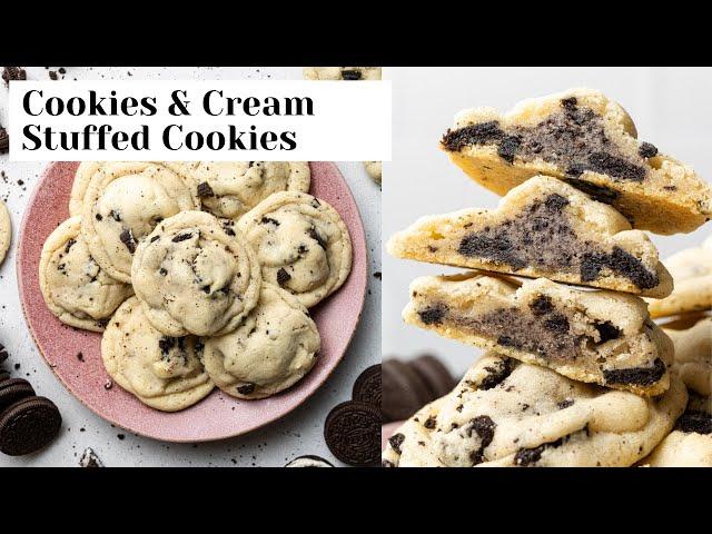 Cookies and Cream Stuffed Cookies