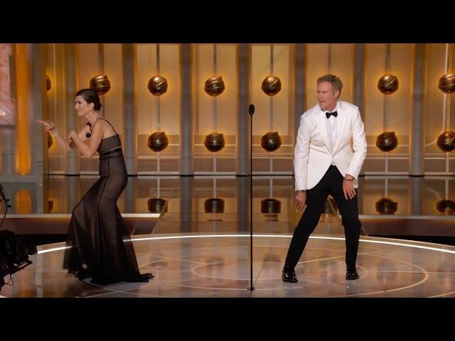 Will Ferrell & Kristen Wiig Present Male Actor – Motion Picture Musical/Comedy I 81st Golden Globes