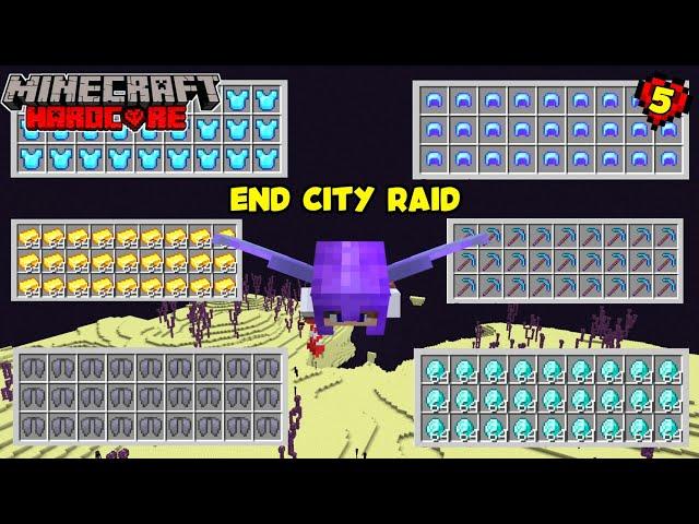 I Raided 50 END CITIES in Minecraft Hardcore (Hindi)