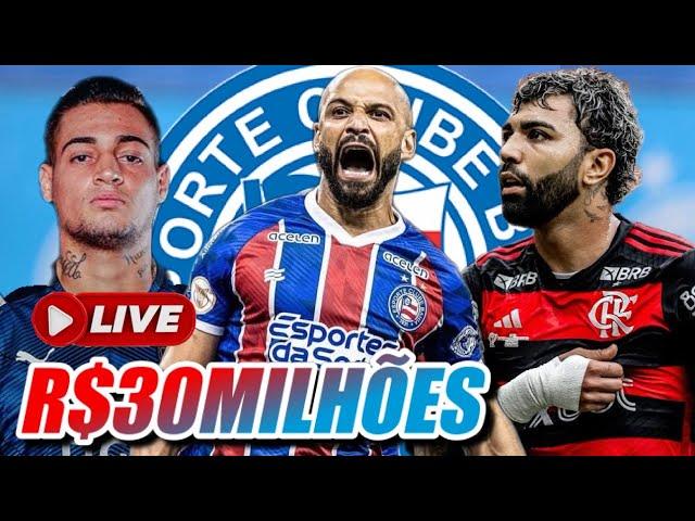 [AO VIVO]: THACIANO, GABIGOL, JEANZINHO, MERCADO DA BOLA DO BAHIA AGITADO