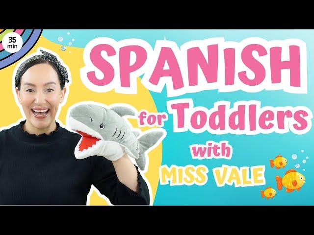 Sea Animals, Numbers, New Words, Colors and More! All in Spanish with Miss Vale