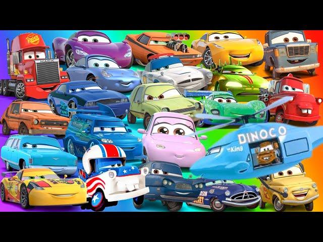 Looking For Disney Pixar Cars Lightning Mcqueen, Hudson Hornet, Luigi,Brick Yardley,Bubba Wheelhouse