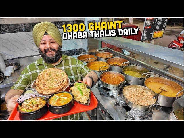 70/- Delhi Street Food  Sardarji ki GHAINT Dhaba Thali, Hyderabadi Veg Biryani, Bucket Mango Shake