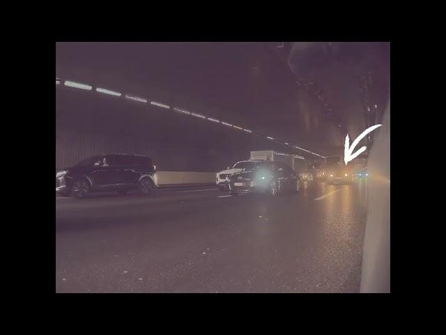 He dont care for the emergency lane.. #dashcam #switzerland #tesla #dashcamvideos #shortvideo