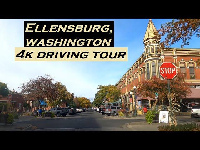 Ellensburg, Washington | 4k Driving Tour | Dashcam