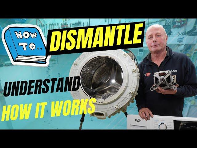 Dismantle washing machine, Bush wmnbx814w Logik and other washers made by Vestel