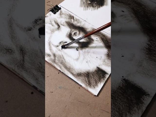 Сухая кисть. Портрет. Speed paint