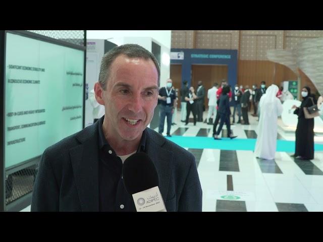 Kevin O'Donovan at ADIPEC 2021