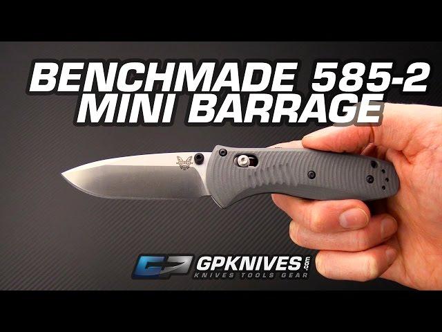 Benchmade Mini Barrage 585-2 CPM S30V Folder Overview