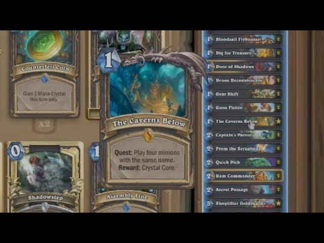 some experimenting on cavern quest rogue - Wild Hearthstone