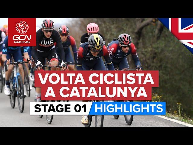 Uphill Sprint To The Line! | Volta A Catalunya 2022 Stage 1 Highlights