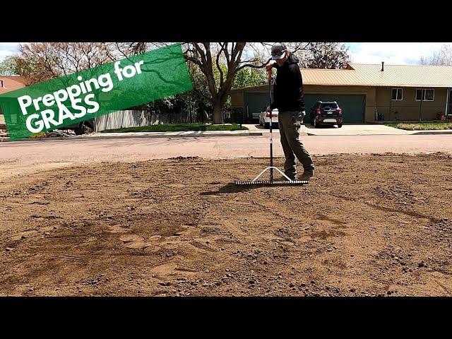 Getting the final grade on lawn before seeding