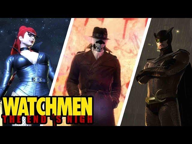 Watchmen The End Is Nigh (Part 1 & 2) - All Bosses + Ending