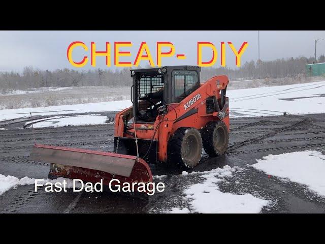 Skid steer mounted Snow Plow-DIY