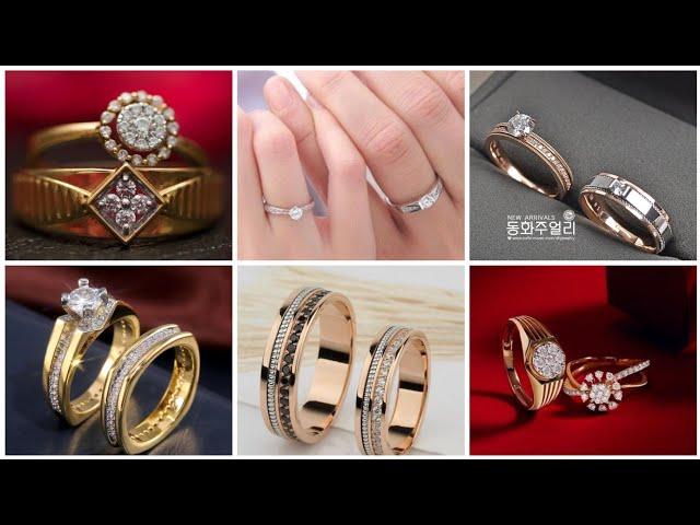 Latest Couple Engagement Rings 2024 || Wedding Rings ||Couple Rings Designs for engagement