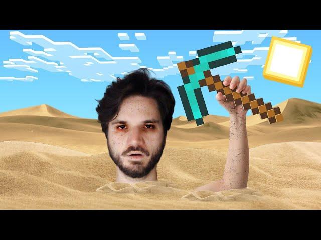 COMO EU SOBREVIVI POR 7 DIAS NUM PLANETA INTEIRO DE DESERTO NO MINECRAFT!