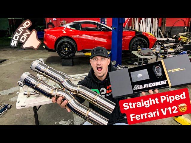 I STRAIGHT PIPED MY V12 FERRARI AND SOUNDS LIKE A F1 CAR! *INSANE SOUND*