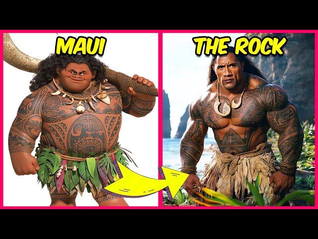 Guess The Characters In Real Life + Guess The Moana 2 Characters by Emoji ️ Movie Quiz