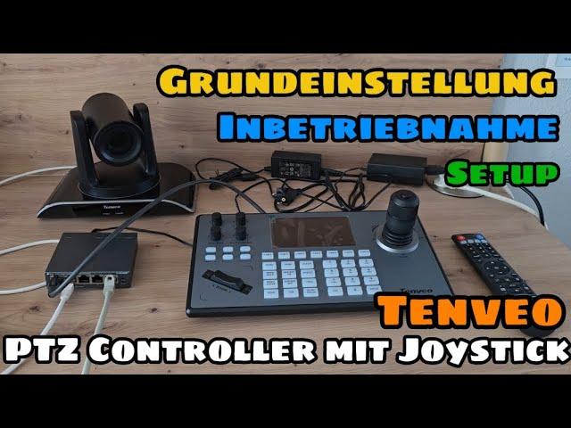 TENVEO PTZ Controller mit PTZ Kamera verbinden - Studio Streaming Skype Zoom OBS Meeting Livestream