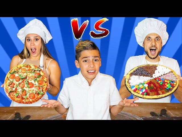 UNHEALTHY VS HEALTHY Pizza Challenge!! | The Royalty Family